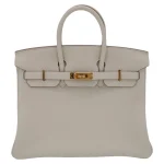 1:1 Hermès Replica - Birkin 25 Craie Togo Gold HW