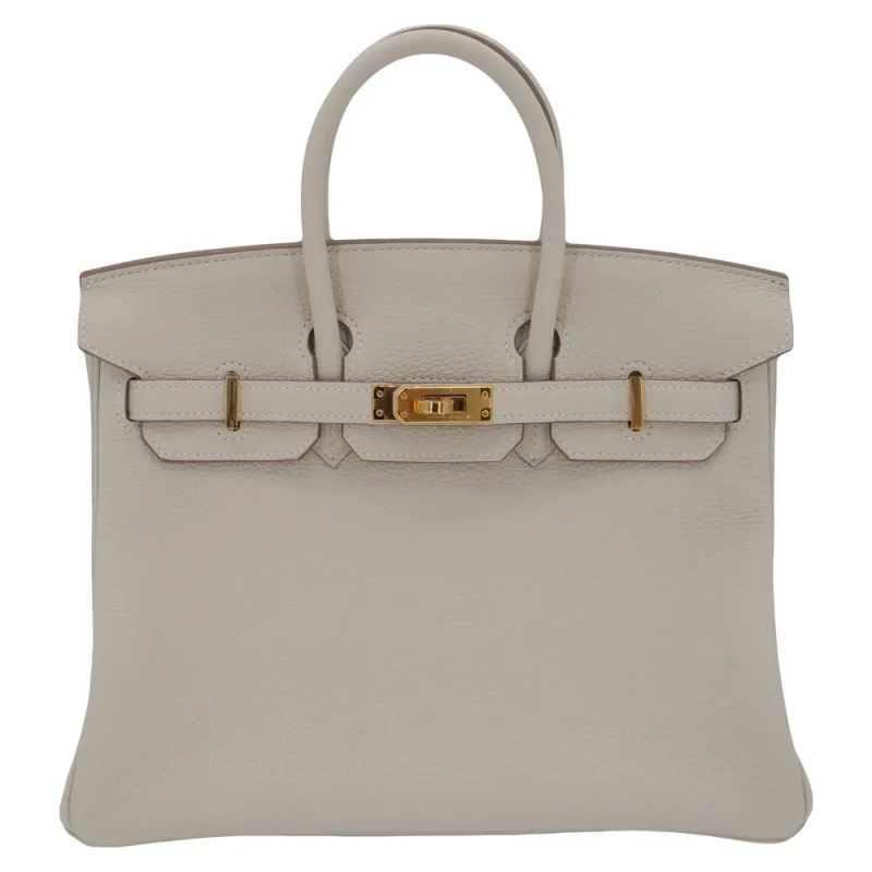 1:1 Hermès Replica - Birkin 25 Craie Togo Gold HW