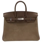 1:1 Hermès Replica - Birkin 25 Grizzly Etoupe/Gris Caillou
