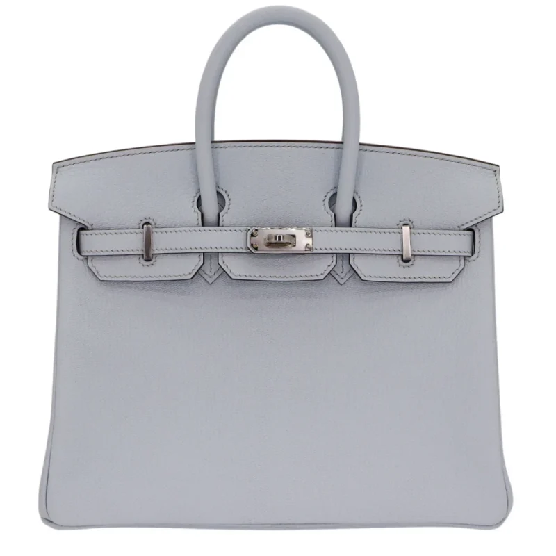 1:1 Hermès Replica - Birkin 25 Bleu Brume Chèvre | Best Quality