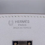11 Hermès Replica - Birkin 25 HSS Bleu Brume Chèvre Palladium HW Logo