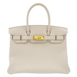 1:1 Hermès Replica - Birkin 30 Craie Togo Gold HW