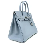 11 Hermès Replica - Birkin 35 Bleu Lin Epsom Palladium HW Side1