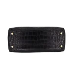 11 Hermès Replica - Kelly 25 Retourne Black Matte Alligator Gold HW Bottom