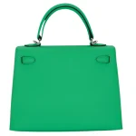 11 Hermès Replica - Kelly 25 Sellier Vert Comics Epsom Palladium HW Back