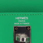 11 Hermès Replica - Kelly 25 Sellier Vert Comics Epsom Palladium HW Logo