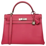 1:1 Hermès Replica - Kelly 32 Tosca Candy Epsom Palladium HW