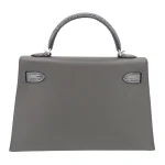 11 Hermès Replica - Kelly II Sellier Mini Touch Graphite MadameShiny Lizard Palladium HW Back
