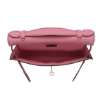 11 Hermès Replica - Kelly Pochette Bubblegum Swift Palladium HW Interior