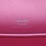 11 Hermès Replica - Kelly Pochette Bubblegum Swift Palladium HW Logo
