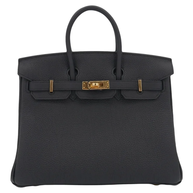 Artisan-Grade Hermès Dupes - Birkin 25 Black Togo Gold HW