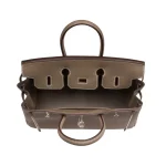Artisan-Grade Hermès Dupes - Birkin 25 Etoupe Togo Palladium HW Interior