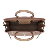 Artisan-Grade Hermès Dupes - Birkin 30 Etoupe Togo Palladium HW Interior