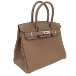 Artisan-Grade Hermès Dupes - Birkin 30 Etoupe Togo Palladium HW Side1