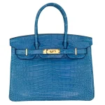 Artisan-Grade Hermès Dupes - Birkin 30 Mykonos Matte Alligator Gold HW