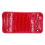Artisan-Grade Hermès Dupes - Birkin 35 Braise Shiny Porosus Crocodile Palladium HW Bottom