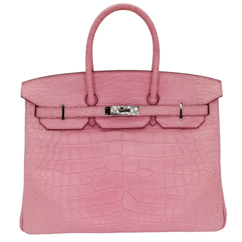 Artisan-Grade Hermès Dupes - Birkin 35 Bubblegum Alligator