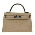 Artisan-Grade Hermès Dupes | Kelly II Sellier Mini Ostrich HW