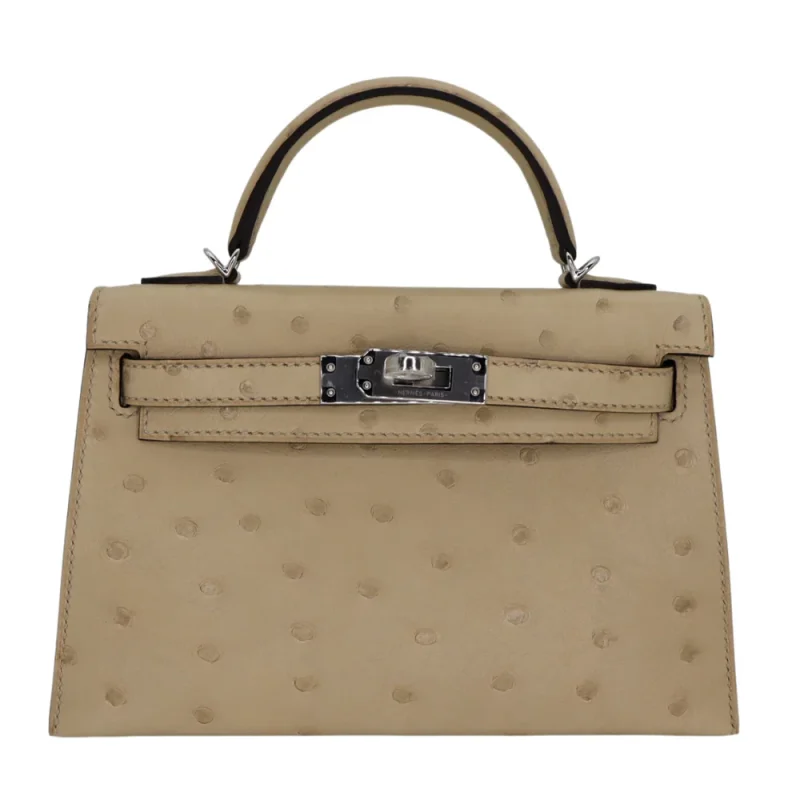 Artisan-Grade Hermès Dupes | Kelly II Sellier Mini Ostrich HW