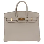 Best Replica Hermes - Birkin 25 Beton Togo Gold HW Front Best Replica Hermes - Birkin 25 Beton Togo Gold HW