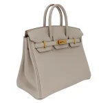 Best Replica Hermes - Birkin 25 Beton Togo Gold HW Side1