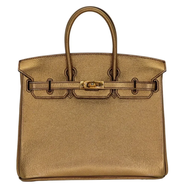 Best Replica Hermes - Birkin 25 Bronze Metallic Gold HW