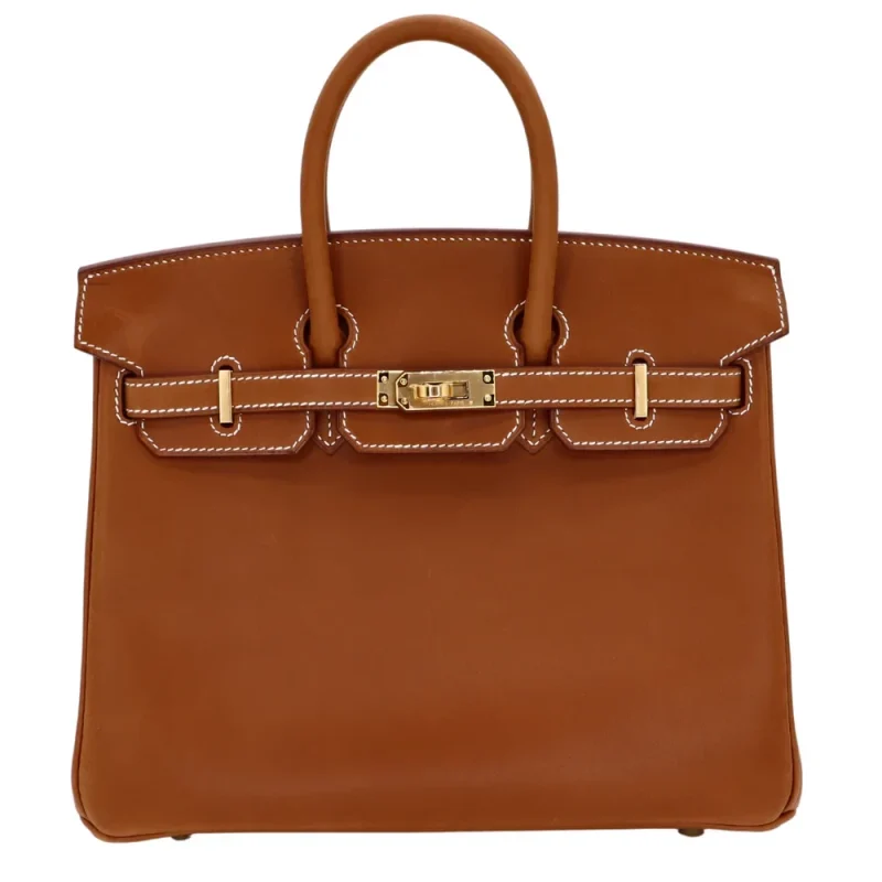Best Replica Hermes - Birkin 25 Fauve Barenia Gold HW