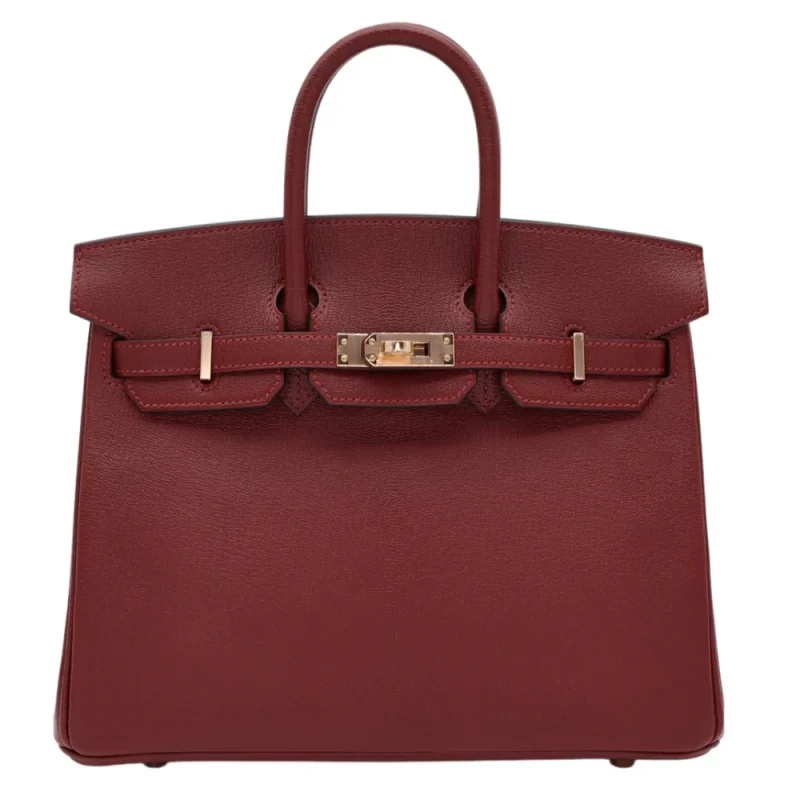 Best Replica Hermes | Birkin 25 HSS Rouge H/Rose Chèvre Rose Gold