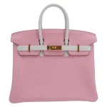 Best Replica Hermes - Birkin 25 Sakura/White Clemence Gold HW