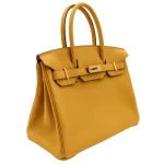 Best Replica Hermes - Birkin 30 Ambre Togo Gold HW Side1