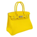 Best Replica Hermes - Birkin 30 Lime Clemence Palladium HW Side1