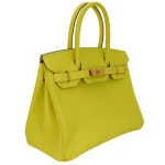 Best Replica Hermes - Birkin 30 Lime Epsom Gold HW Side1