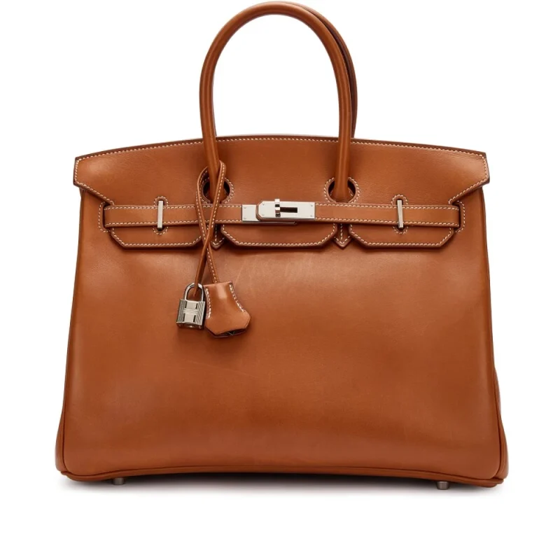 Best Replica Hermes – Birkin 35 Fauve Barenia Palladium HW - Premium Alternative Bag