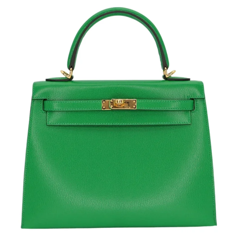 Hermes Kelly 25 Inspired Edinburgh 1 Best Replica Hermes – Kelly 25 Sellier Bambou Chèvre Gold HW - Premium Alternative Bag