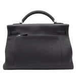 Best Replica Hermes - Kelly 42 Maxi Black Togo Palladium HW Back