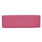 Best Replica Hermes - Kelly Pochette Bubblegum Ostrich Palladium HW Bottom