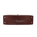 Best Replica Hermes - Mini Kelly II Havane Matte Alligator Palladium HW Bottom