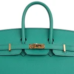 Hermès Birkin 25 Epsom Vert Jade Gold HW - Premium Replica Detail1