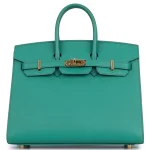 Hermès Birkin 25 Epsom Vert Jade Gold HW - Premium Replica Front Hermès Birkin 25 Epsom Vert Jade Gold HW - Premium Replica