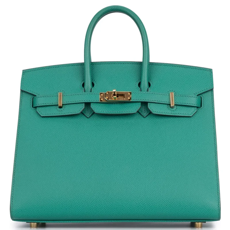 Hermès Birkin 25 Epsom Vert Jade Gold HW – Premium Replica - Premium Alternative
