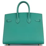 Hermès Birkin 25 Epsom Vert Jade Gold HW - Premium Replica back