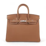 Hermès Birkin 25 Gold Togo Palladium HW - Premium Replica Front Hermès Birkin 25 Gold Togo Palladium HW - Premium Replica