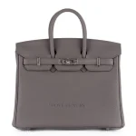 Hermès Birkin 25 Gris Etain Togo Palladium HW - Best Replica