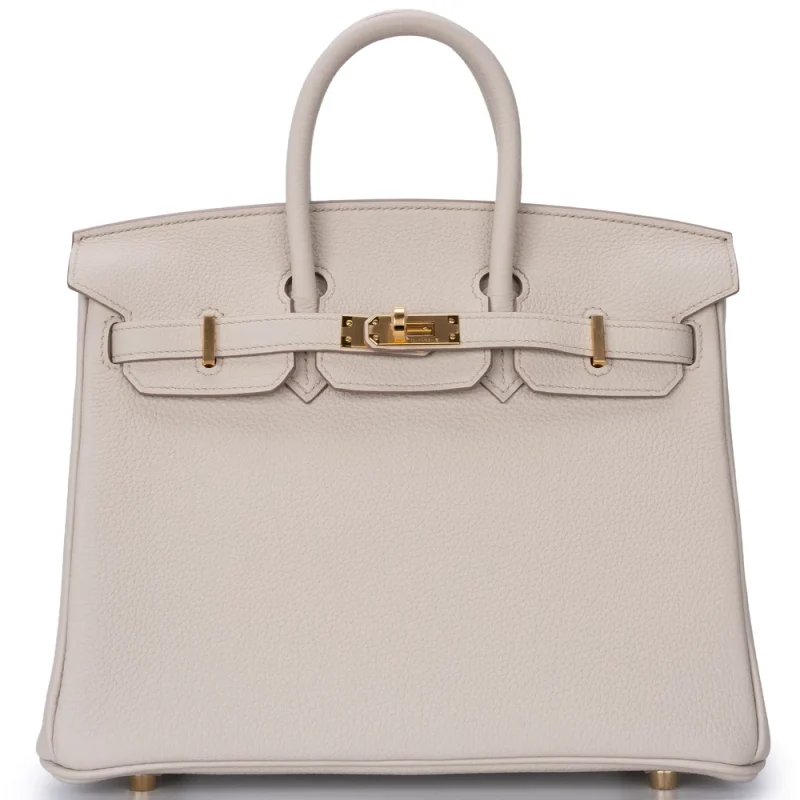 Hermès Birkin 25 Retourne Togo Beton Gold HW - Premium Replica