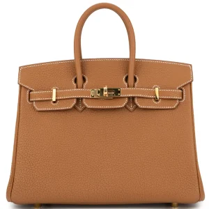 Hermès Birkin 25 Retourne Togo Gold HW - 1:1 Replica