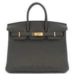 Hermès Birkin 25 Retourne Togo Gris Etain Gold HW - High-End Inspired