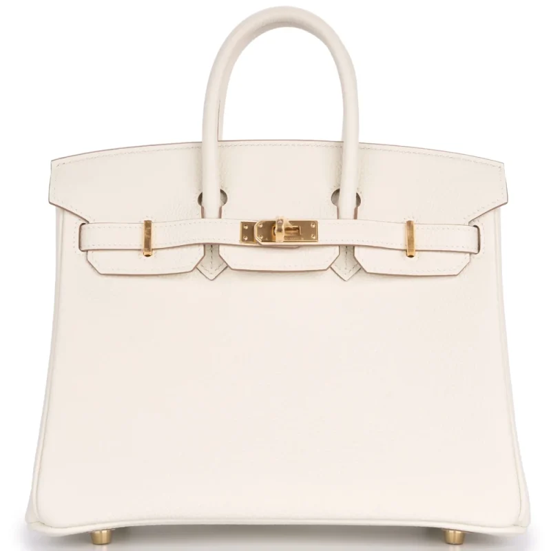 Hermès Birkin 25 Retourne Togo Mushroom Gold HW - Premium Replica