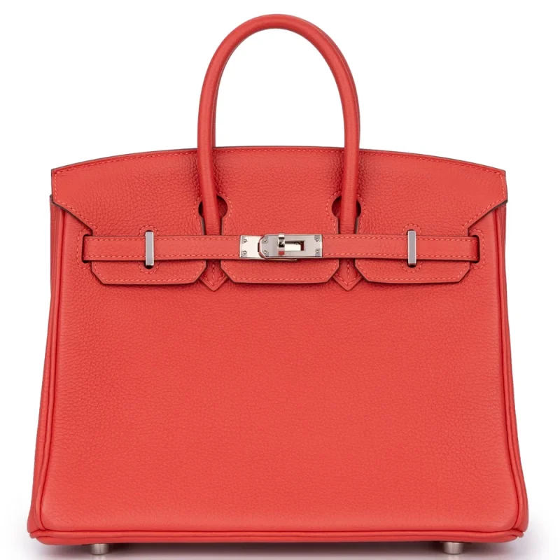Hermès Birkin 25 Togo Bougainvillier Palladium HW – Artisan-Grade Dupes - Premium Alternative