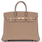 Hermès Birkin 25 Togo Etoupe Gold HW - High-End Inspired Front Hermès Birkin 25 Togo Etoupe Gold HW - High-End Inspired