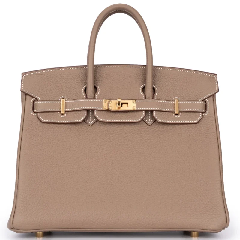 Hermès Birkin 25 Togo Etoupe Gold HW - Mirror Quality Replicas